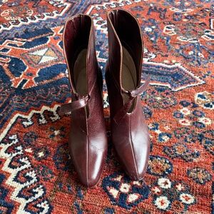Maryam Nassir Oxblood Boots